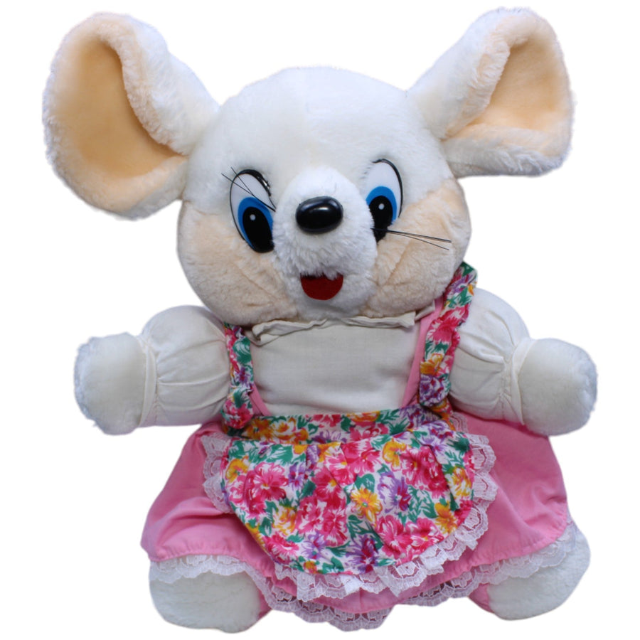 Maus mit Kleid & Blumenschürze