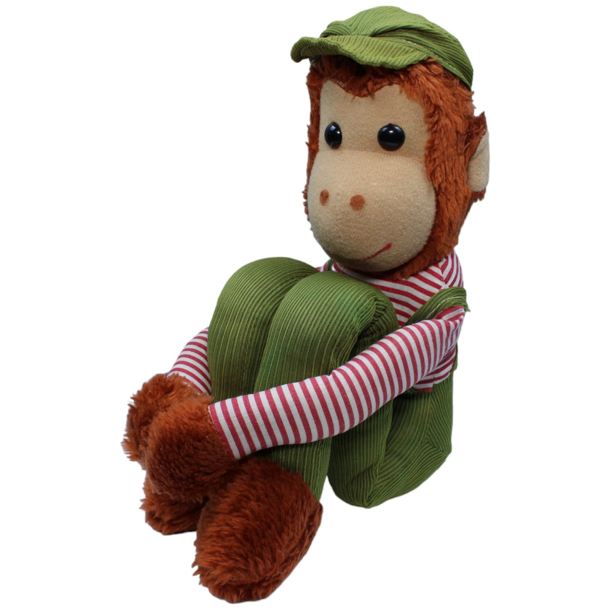 1233425 Unbekannt Vintage Knee Hugger, Affe in grüner Latzhose Kuscheltier Kumpel Leo Gebraucht
