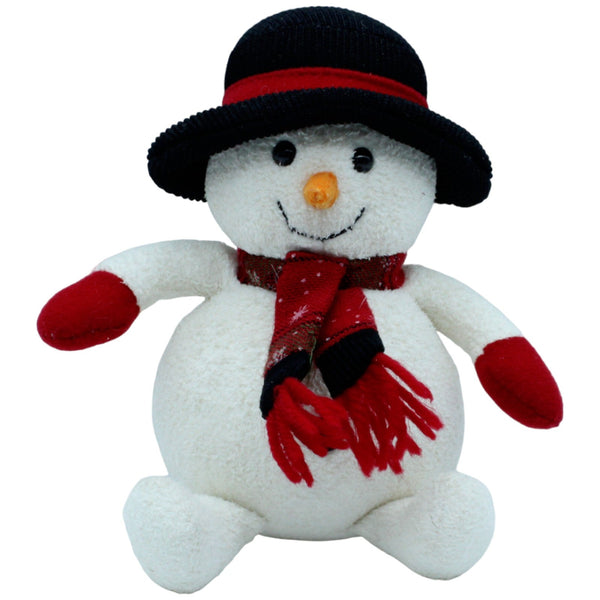 Schneemann mit Hut, Schal & Handschuhen