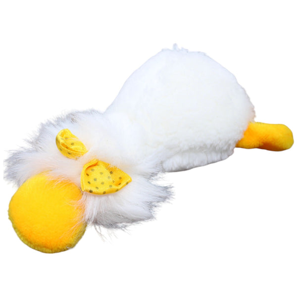 Ente mit gelber Schleife, liegend
