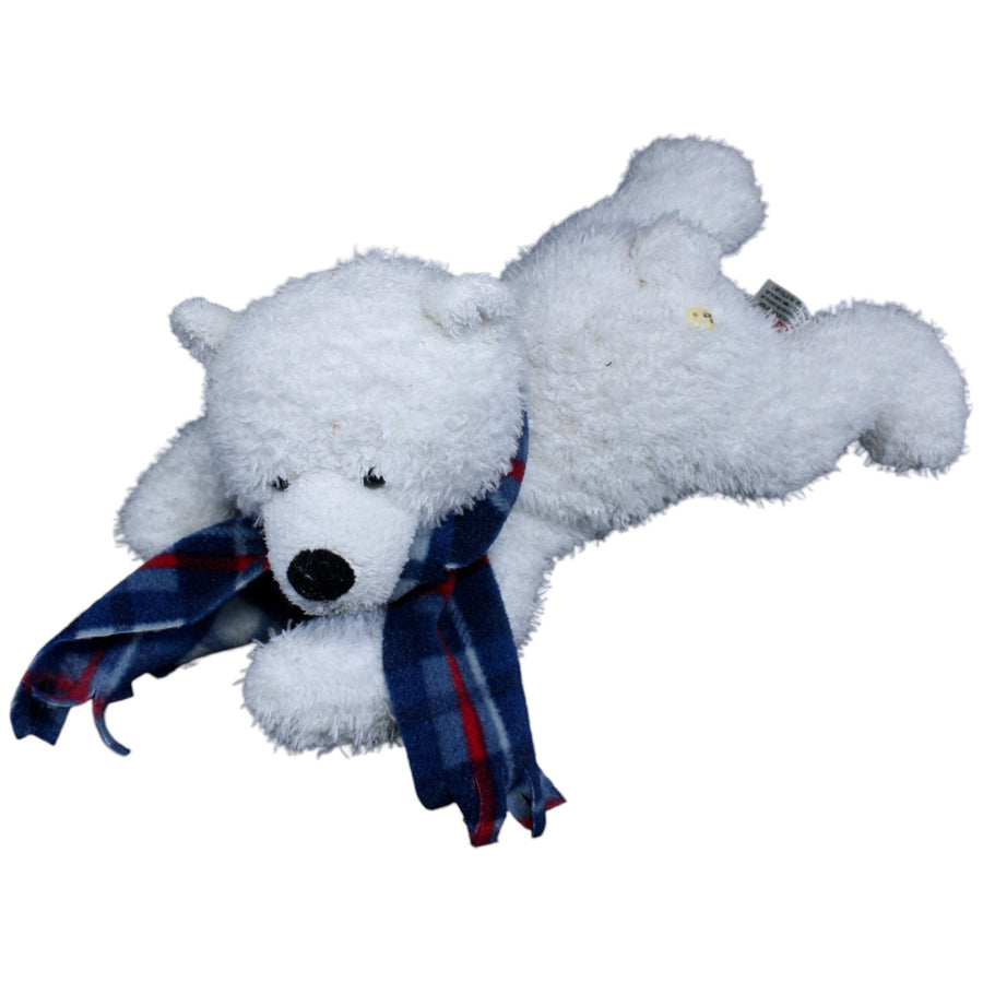 Eisbär mit Schal, liegend