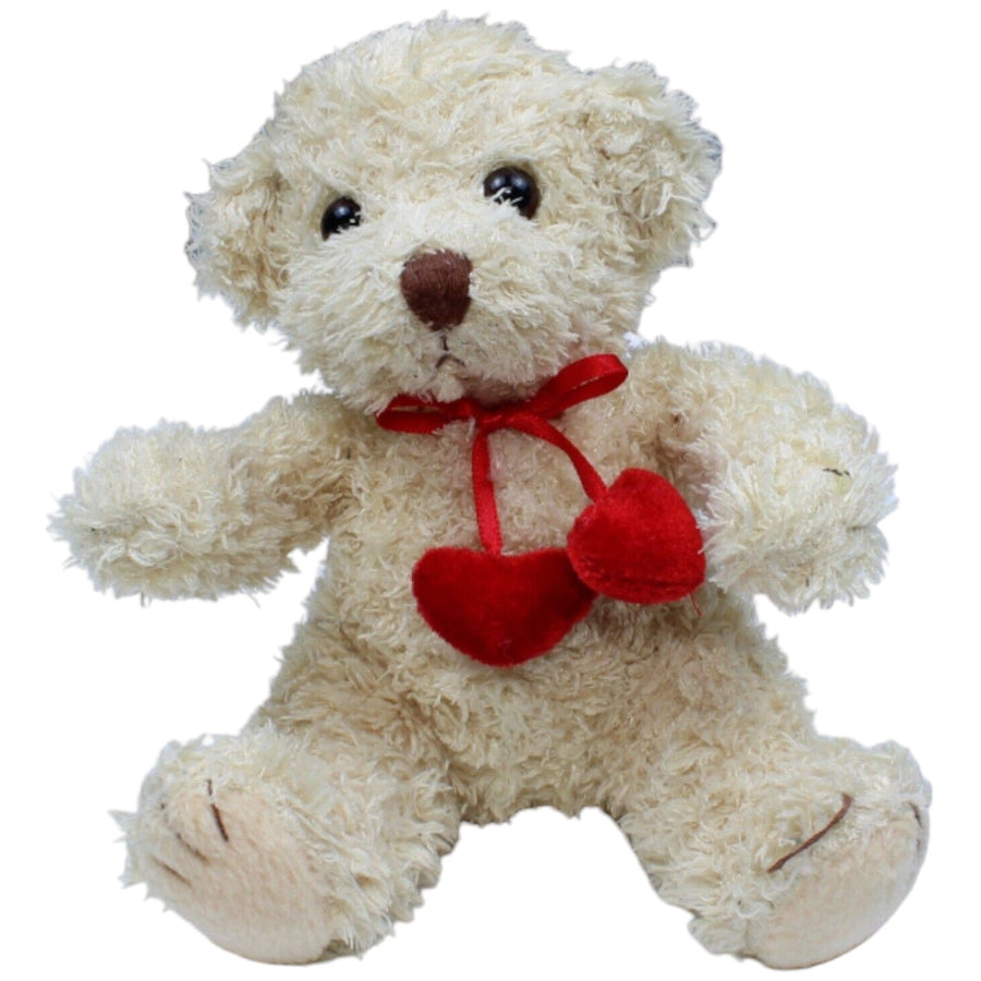 Teddybär mit zwei Herzen, sitzend
