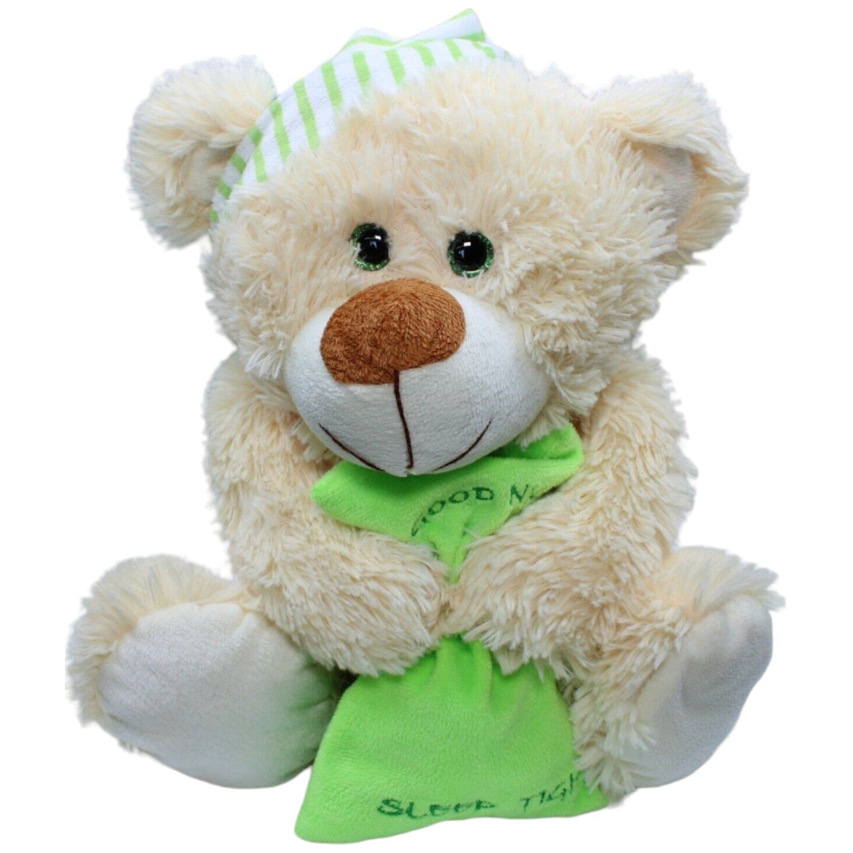 123861 Morgenroth XL Bär mit Kissen "Good Night, sleep tight" Kuscheltier Kumpel Leo Gebraucht