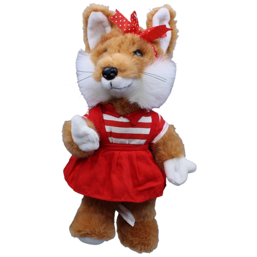 Fuchs in rotem Kleid, stehend