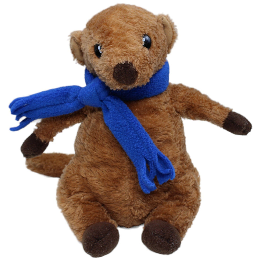 Biber mit blauem Schal
